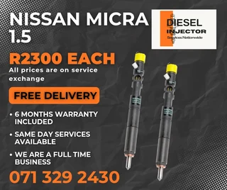 Nissan Micra 1.5 Diesel Injectors For Sale With Warranty
