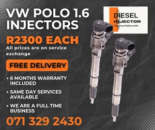 Vw Polo 1.6 Diesel Injectors For Sale With Warranty
