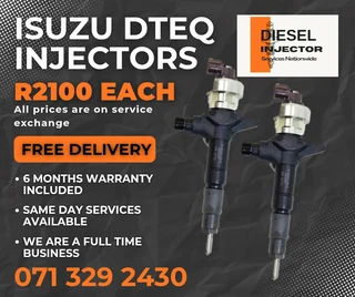 Isuzu Dteq Kb300 Diesel Injectors For Sale With Warranty