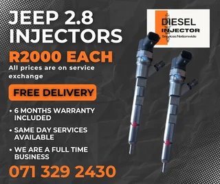 Jeep 2.8 Diesel Injectors For Sale With Warranty