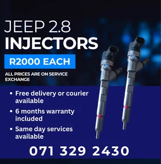 JEEP 2.8 DIESEL INJECTORS FOR SALE WITH WARRANTY