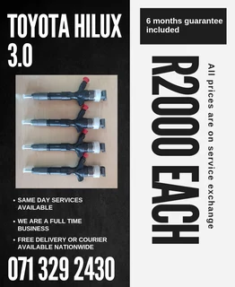 Toyota Hilux 3.0 Injectors For Sale With Warranty