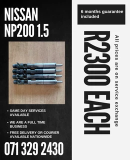 Nissan Np200 1.5 Diesel Injectors For Sale With Warranty