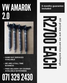 Vw Amarok 2.0 Diesel Injectors For Sale With Warranty