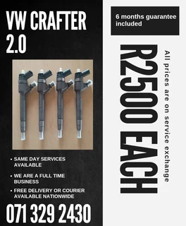 Vw Crafter 2.0 Diesel Injectors For Sale With Warranty