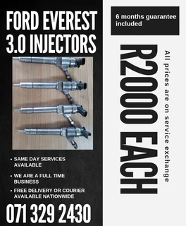 Ford Everest 3.0 Diesel Injectors For Sale With Warranty