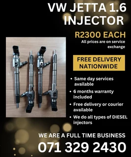 Vw Jetta 1.6 Diesel Injectors For Sale With Warranty