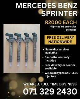 Mercedes Benz Sprinter Injectors For Sale With Warranty