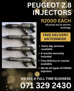 Peugeot 2.8 Diesel Injectors For Sale With Warranty