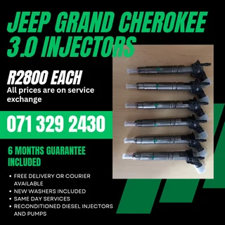 Jeep Grand Cherokee 3.0 Injectors For Sale With Warranty