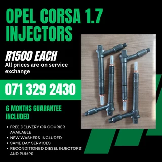 Opel Corsa 1.7 Injectors For Sale With Warranty