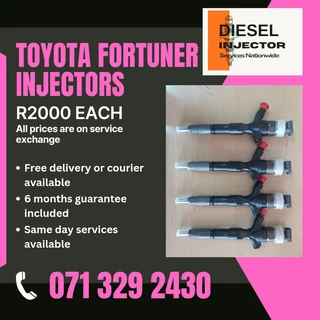 Toyota Fortuner Injectors For Sale With Warranty