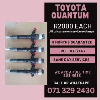 Toyota Quantum Injectors For Sale With Warranty