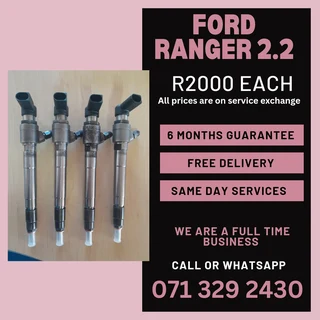 Ford Ranger 2.2 Injectors  For Sale With Warranty