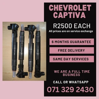 Chevrolet Captiva Injectors For Sale With Warranty