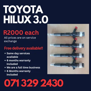Toyota Hilux 3.0 Injectors For Sale With Warranty