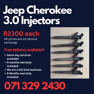 Jeep Cherokee 3.0 Diesel Injectors For Sale With Warranty