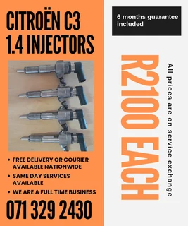 Citroën 1.4 Injectors For Sale With Warranty On