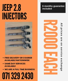 Jeep 2.8 Diesel Injectors For Sale With Warranty