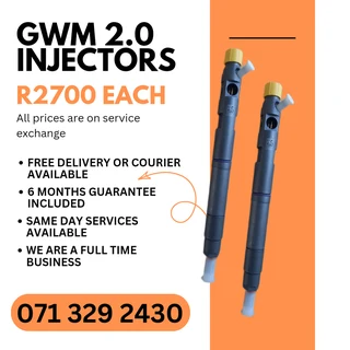 GWM 2.0 INJECTORS FOR SALE WITH WARRANTY