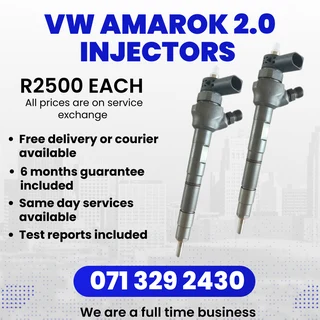 Vw Amarok 2.0 Injectors For Sale With Wareanty