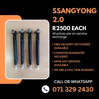 Ssangyong 2.0 Injectors For Sale With Warranty