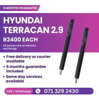 Hyundai Terrecan 2.9 Injectors For Sale With Warranty