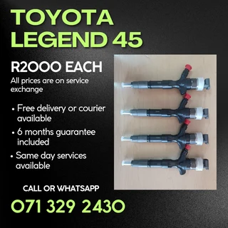 Toyota Legend 45 Injectors For Sale With Warranty