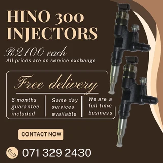 Hino 300 Truck Injectors For Sale With Warranty