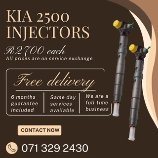 Kia 2500 Diesel Injectors For Sale With Warranty