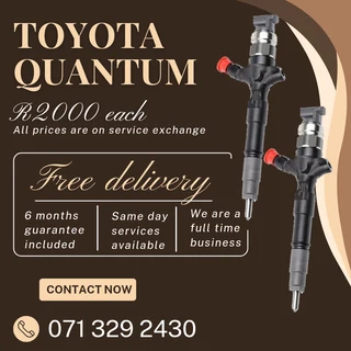 Toyota Quantum Injectors For Sale With Warranty