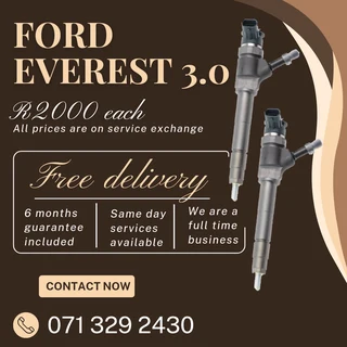 Ford Everest 3.0 Injectors For Sale With Warranty
