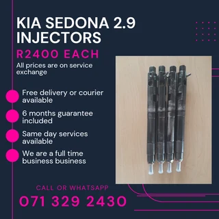 Kia Sedona 2.9 Injectors For Sale With Warranty