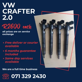Vw Crafter 2.0 Injectors For Sale With Warranty