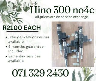 Hino 300 Truck Injectors For Sale With Warranty