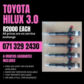 Toyota Hilux 3.0 Injectors For Sale With Warranty