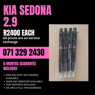 Kia Sedona 2.9 Injectors For Sale With Warranty