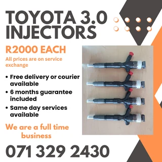 Toyota 3.0 Injectors For Sale With Warranty