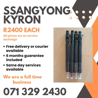 Ssangyong Kyron Injectors For Sale With Warrantt