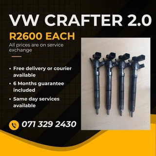 Vw Crafter 2.0 Diesel Injectors For Sale With Warranty