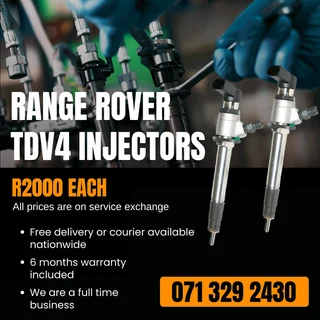Range Rover Tdv4 Injectors For Sale With Warranty