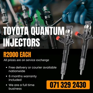 Toyota Quantum Diesel Injectors For Sale With Warranty On