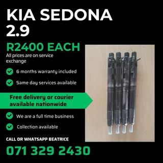 Kia Sedona 2.9 Injectors For Sale With Warranty