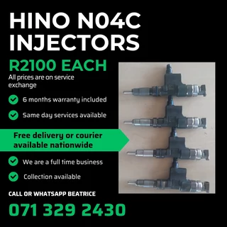 Hino No4c Injectors For Sale With Warranty