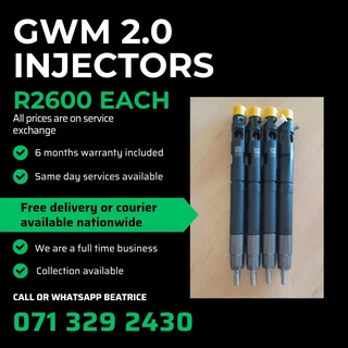 Gwm Steed 2.0 Injectors For Sale With Warranty On