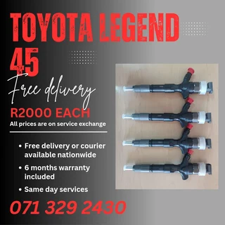 Toyota Legend 45 Diesel Injectors For Sale With Warranty