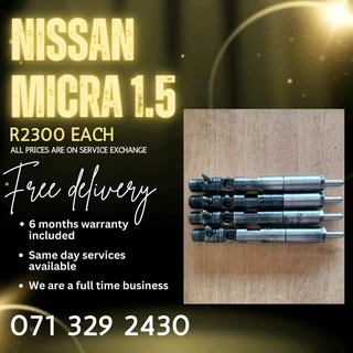 Nissan Micra 1.5 Diesel Injectors For Sale With Warranty