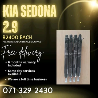 Kia Sedona 2.9 Injectors For Sale With Warranty