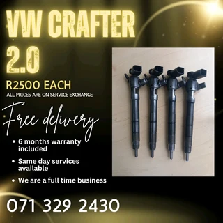 Vw Crafter 2.0 Diesel Injectors For Sale With Warranty