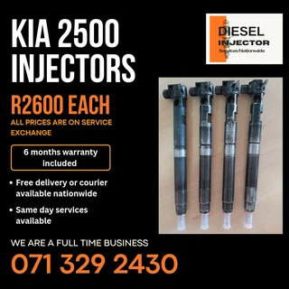 Kia 2500 Diesel Injectors For Sale With Warranty